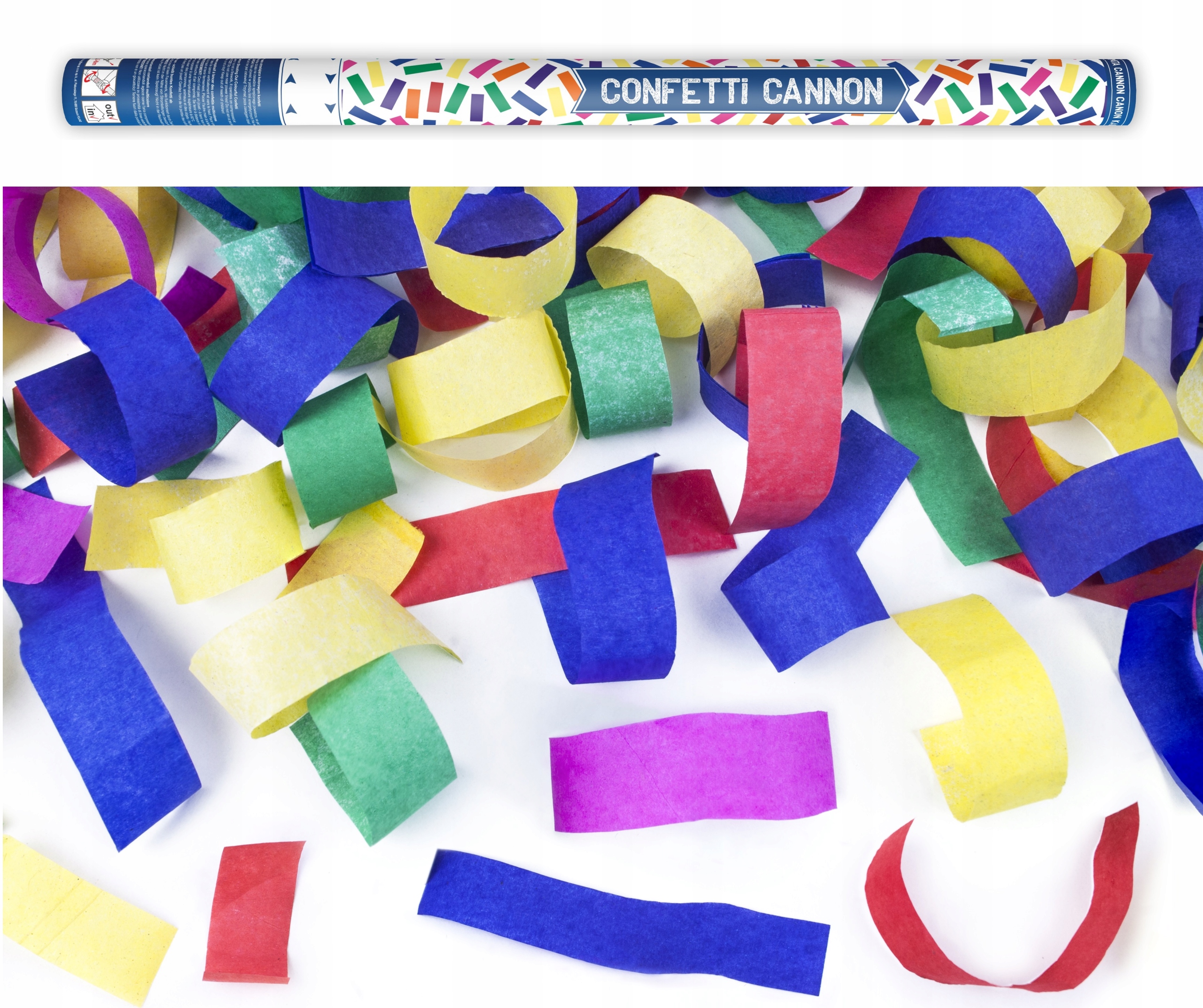 

Fontanna Tuba Strzelająca Kolorowe Konfetti 80cm