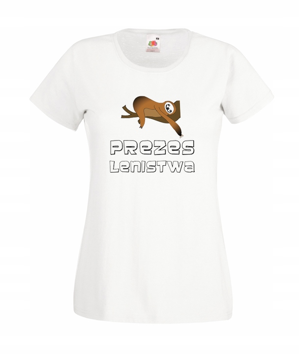 

S Koszulka Damska Leniwiec Lemur Prezes Lenistwa