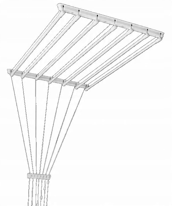 

Suszarka Sufitowa Łazienkowa Pranie 7 Prętów 90CM