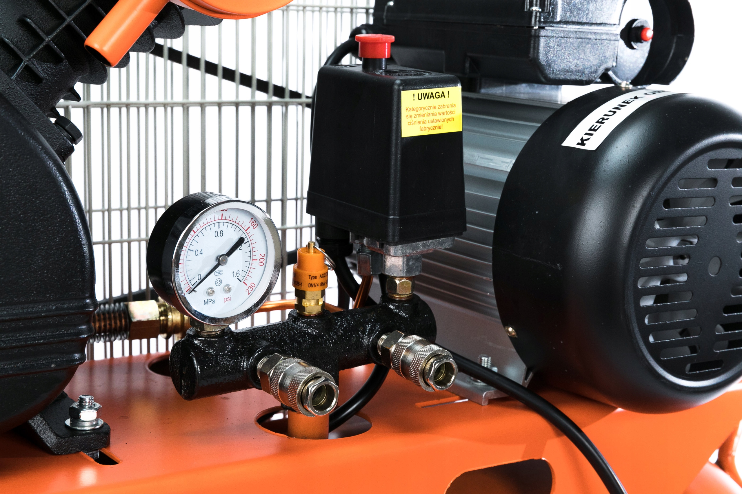 KOMPRESOR OLEJOWY 115L SPRĘŻARKA BJC 2 TŁOKI Waga urządzenia 90 kg