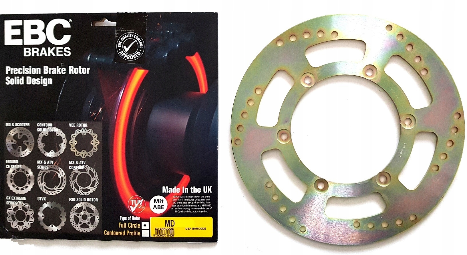 MD2067 - ГАЛЬМІВНИЙ ДИСК ПЕРЕДНІЙ YAMAHA XV 125 250 VIRAGO