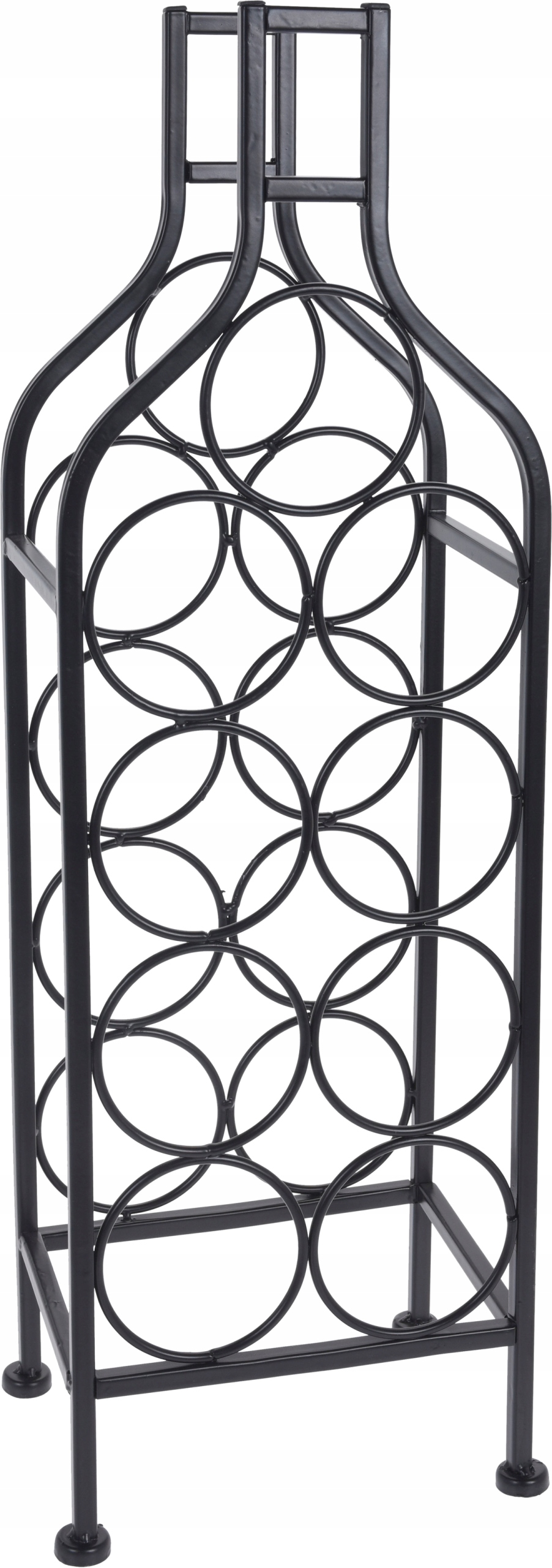 

Regał Stojak Na Wino Butelki 9 Butelek Czarny 69cm