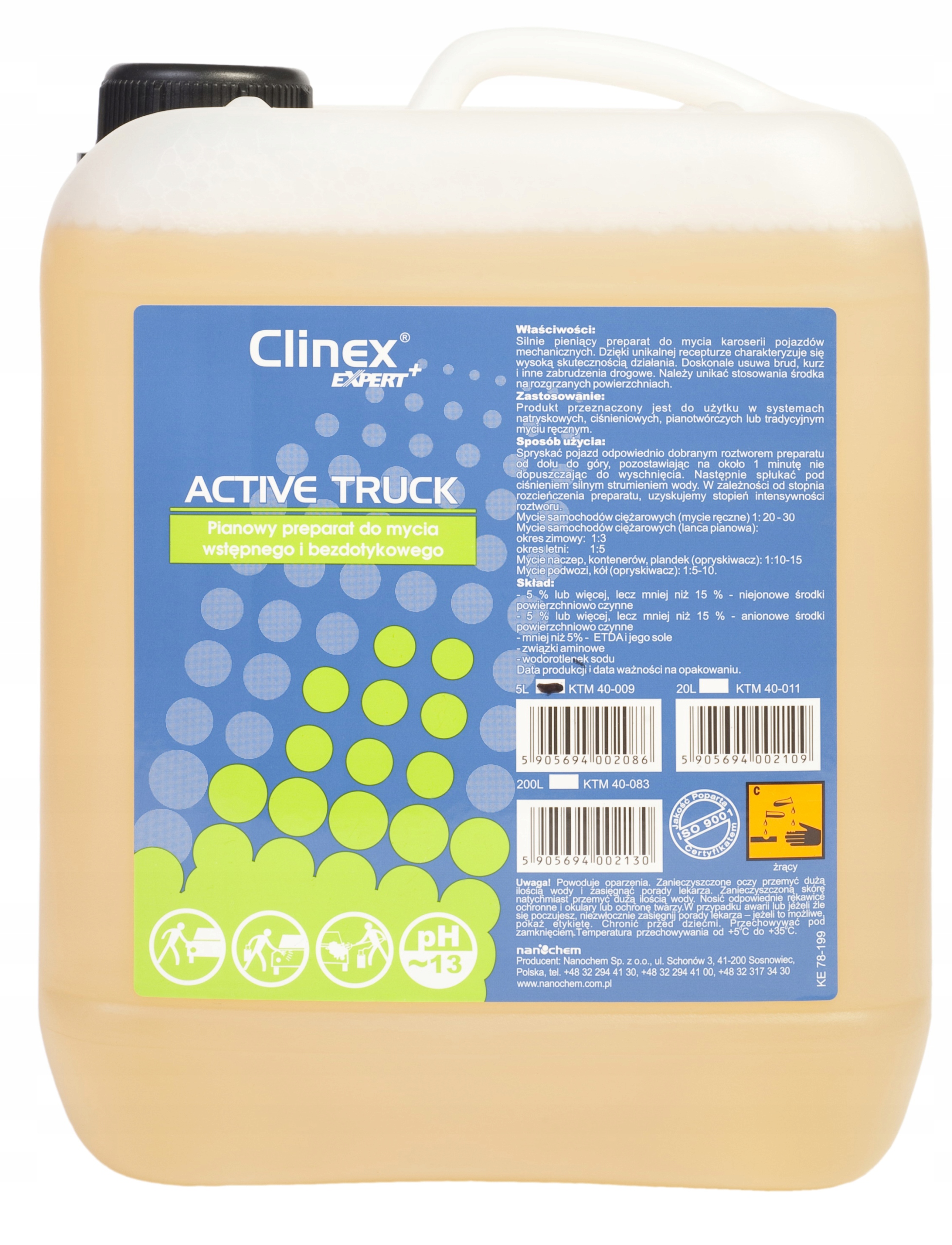 Aktívna pena Clinex Active Truck 26 kg