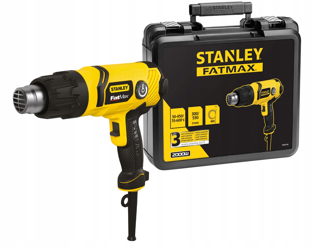 

Opalarka 2000W regul 50-600 C kufer Stanley Fatmax