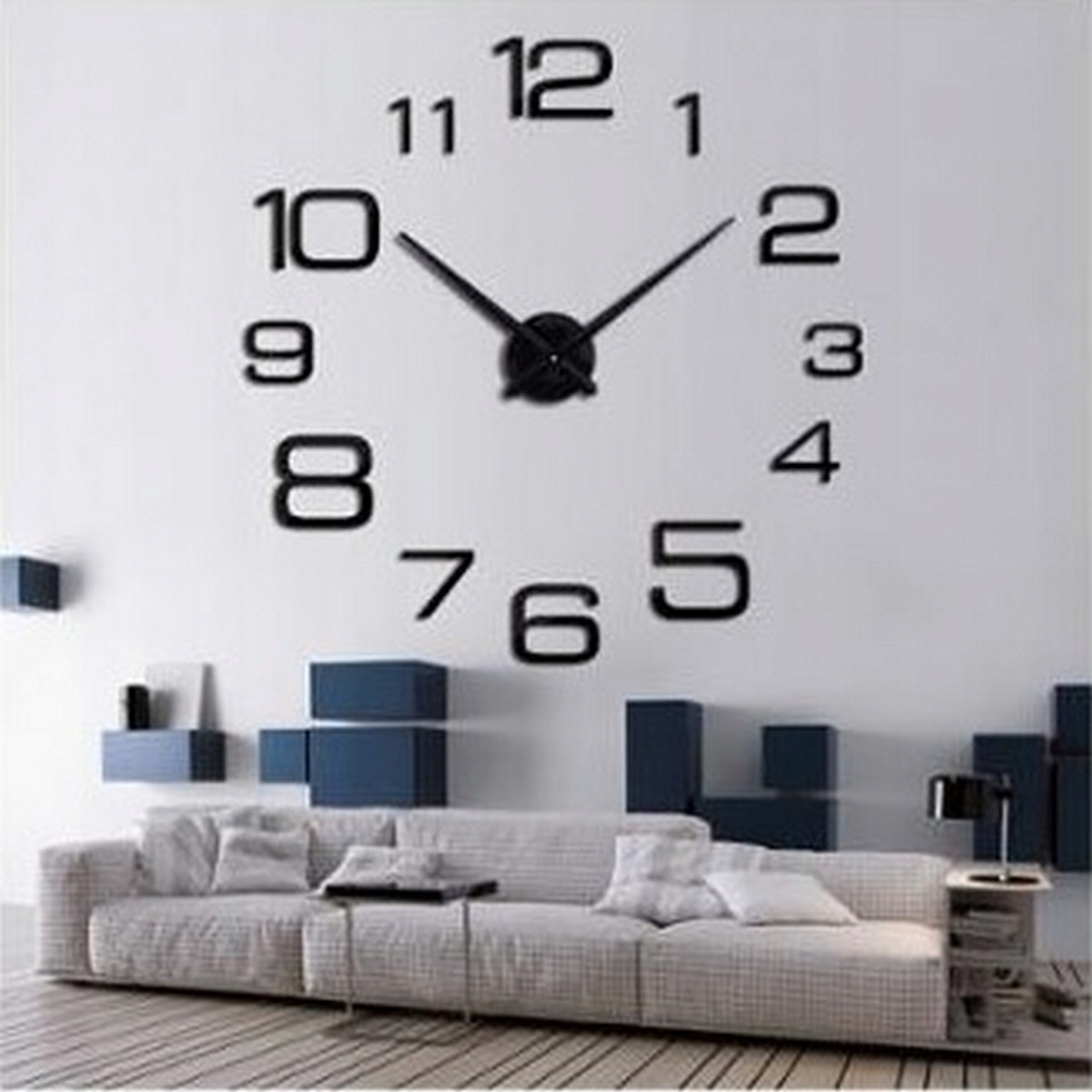 

Duży Zegar Ścienny 3D Diy Timelike 70-130cm Lustro