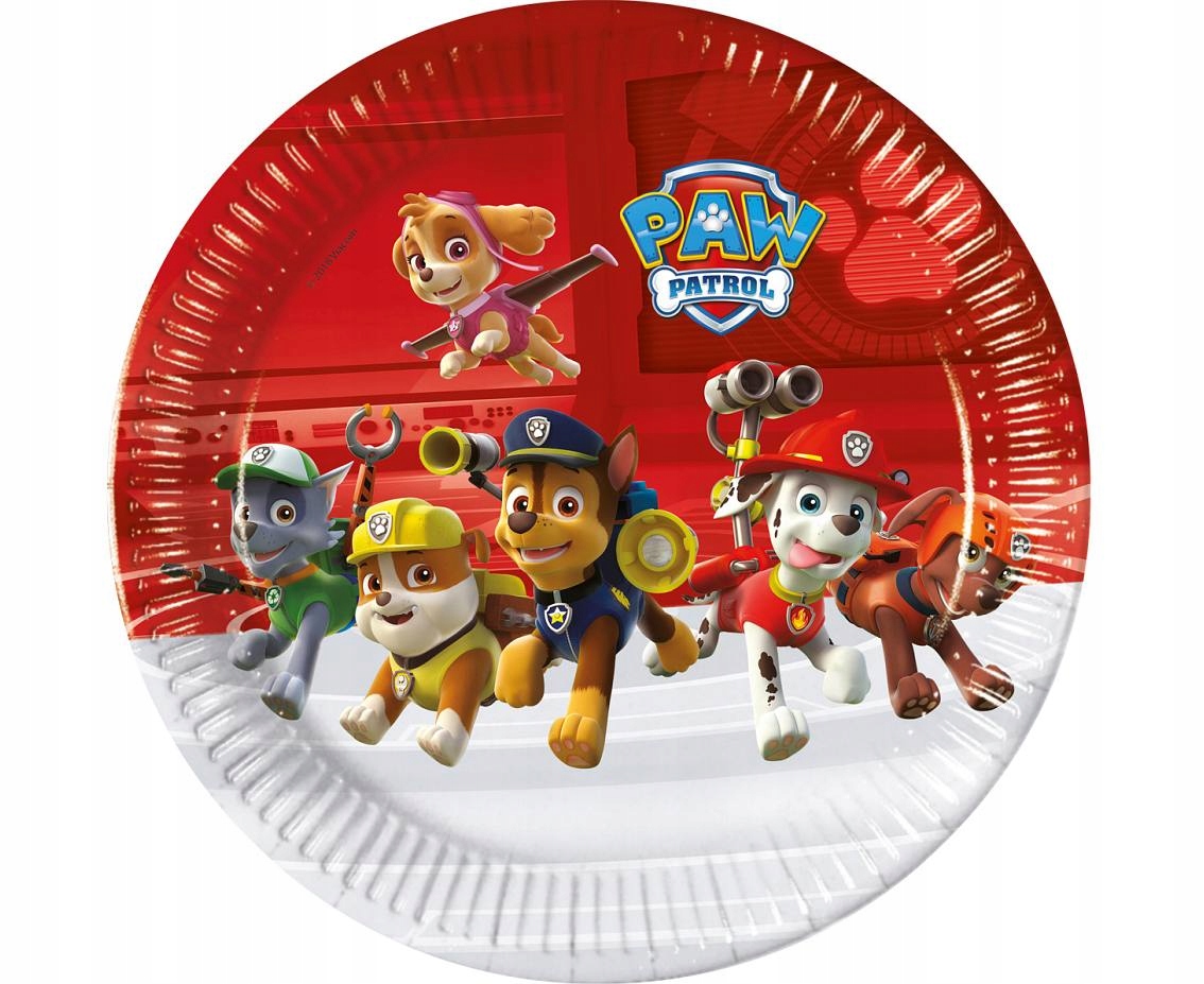 

Talerzyki papierowe Paw Psi Patrol 23 cm 8 szt 744
