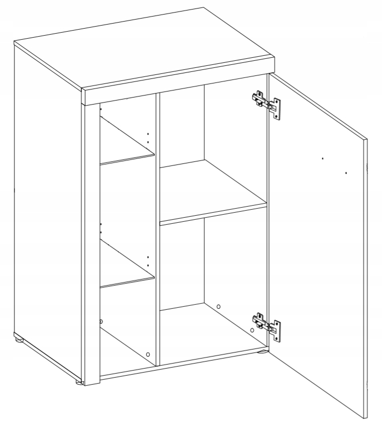 Funkcjonalna Meblościanka do Salonu Dąb Sonoma Kolor mebla dąb sonoma
