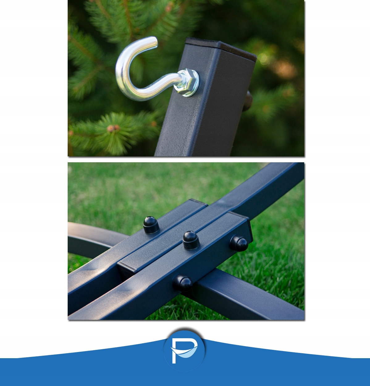 POTENZA stalowy stelaż 220kg+ hamak 220x160 POLSKI Rodzaj hamak bez drążka