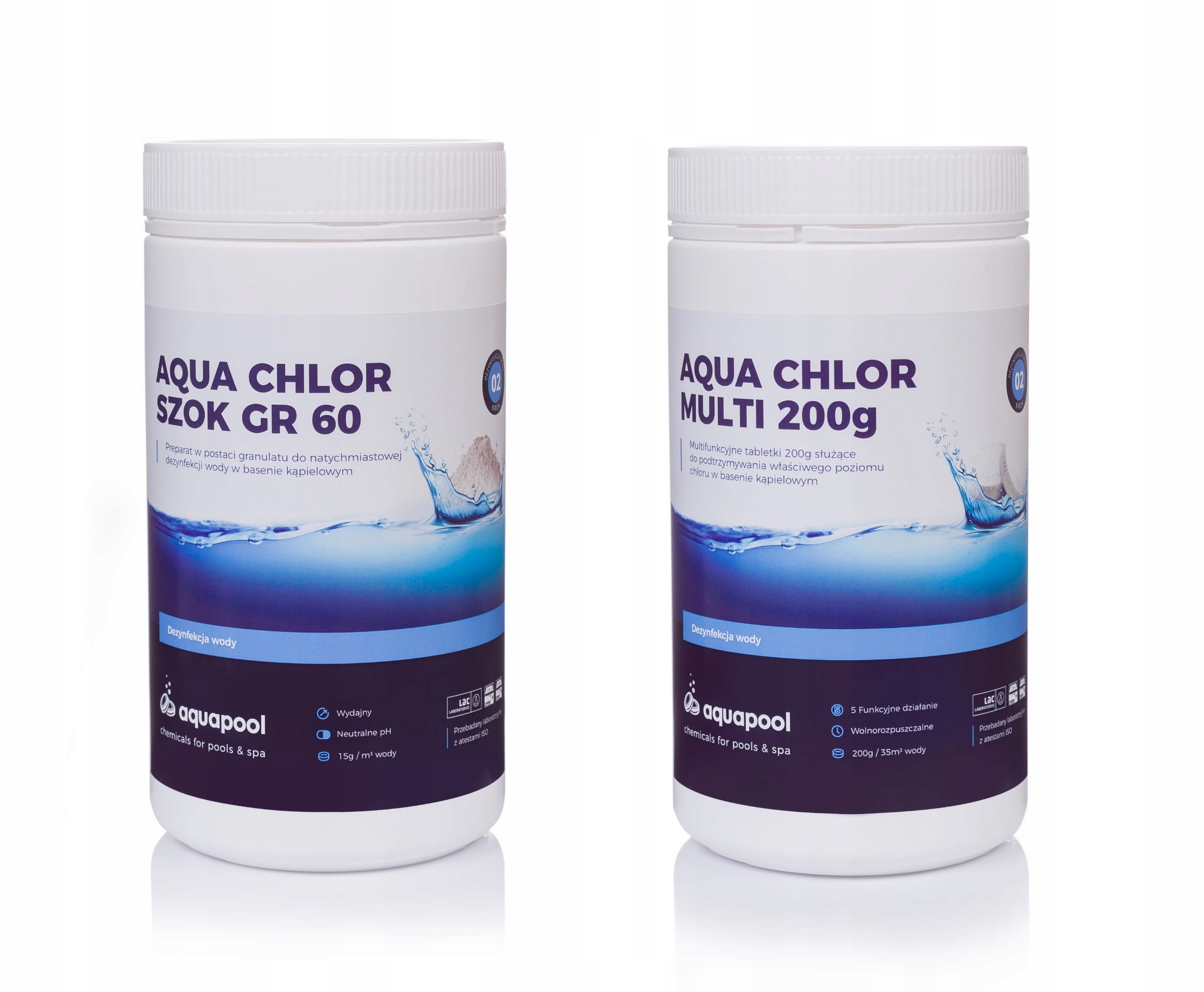 

Chlor Multitabletki 6w1 200g 1kg + Chlor Szok 1 kg