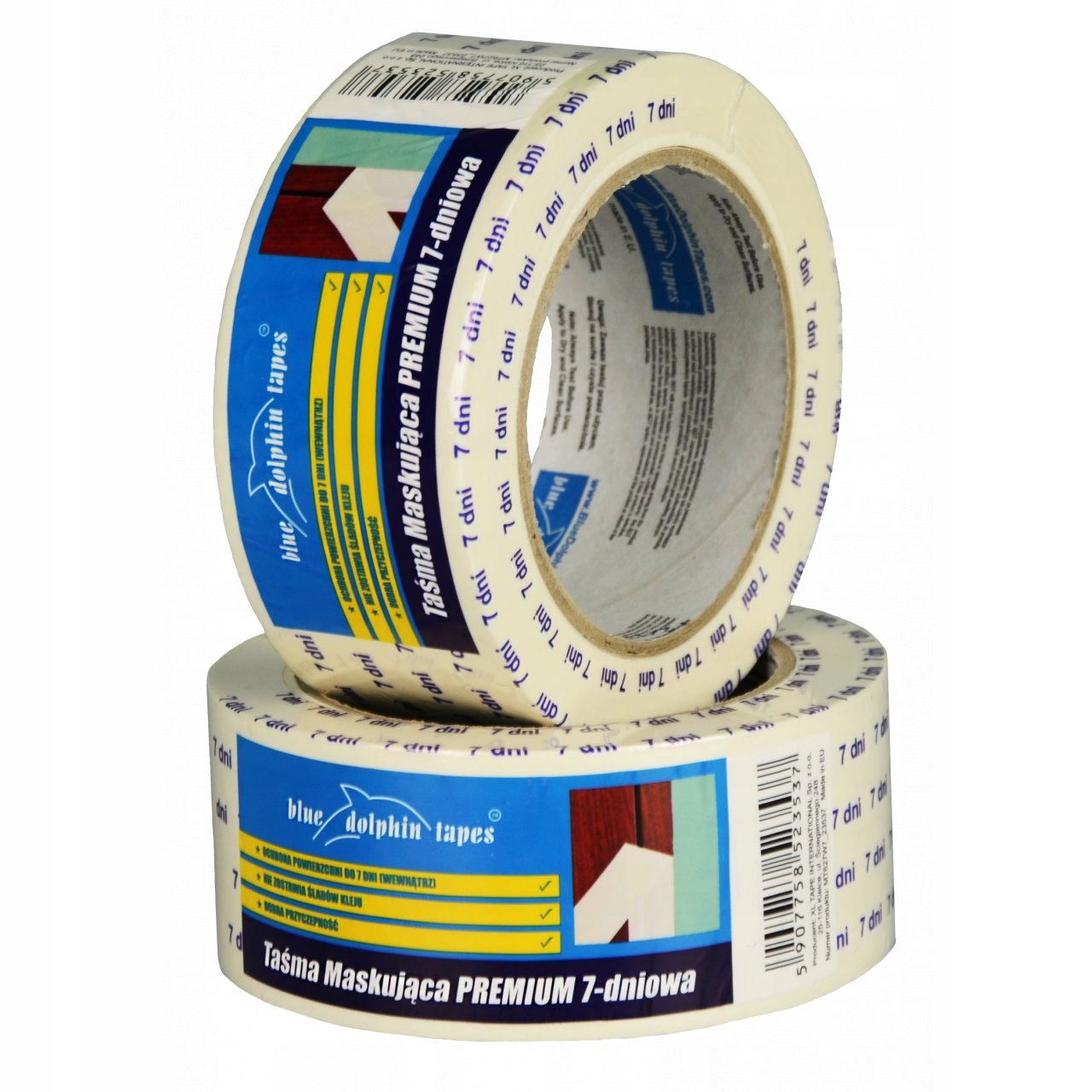 

Taśma Malarska Maskująca 48mm 7dni Blue Dolphin