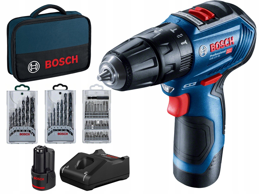 Aku vrtací šroubovák Bosch Gsb 12V-30 06019G9101