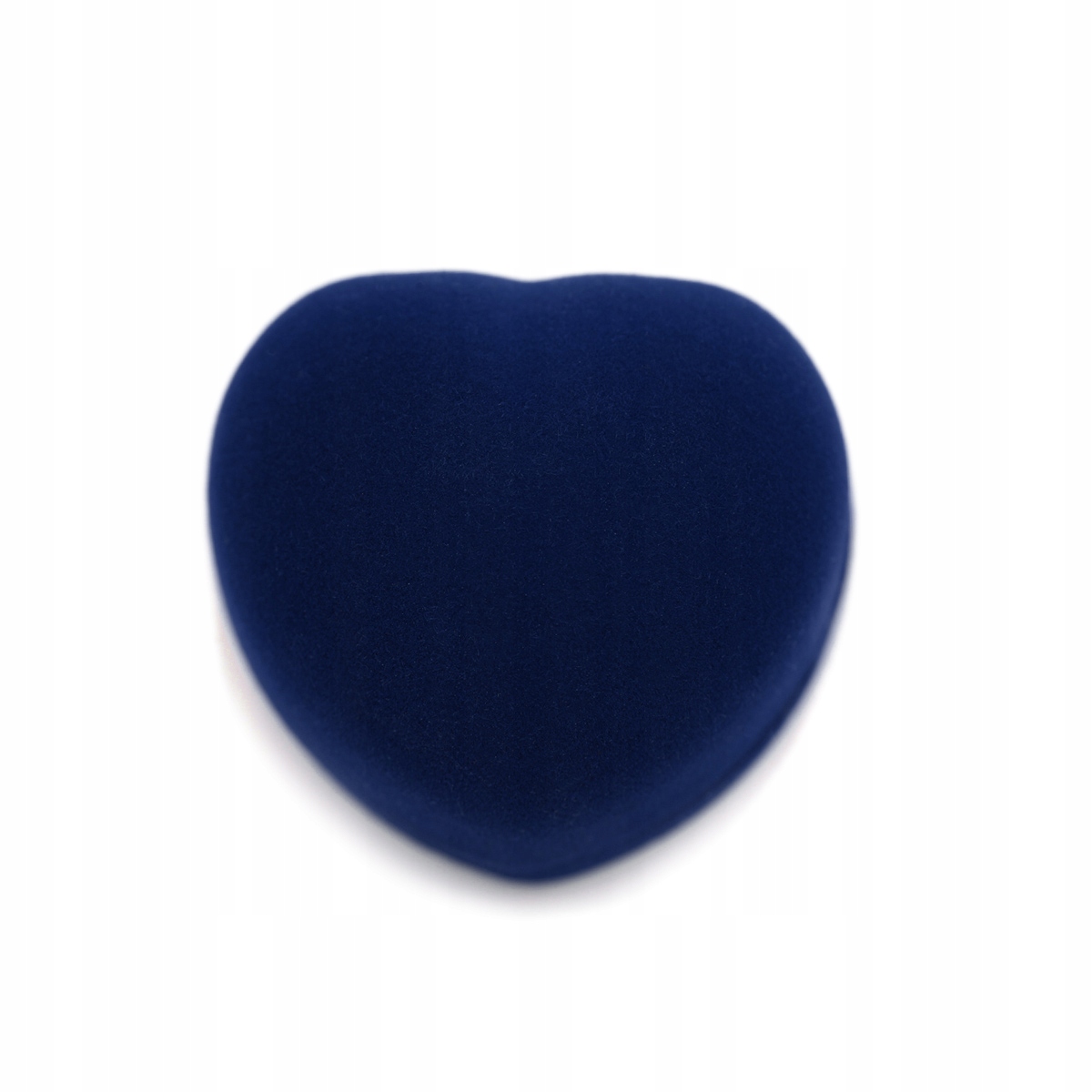 Szafirowe serce jubilerskie pudełko na pierścionki Długość 4.3 cm