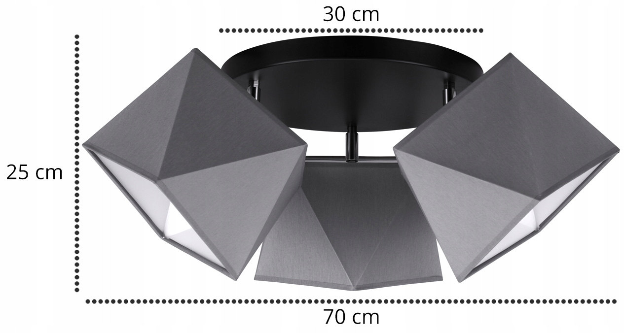LAMPA WISZĄCA SUFITOWA PLAFON ŻYRANDOL DIAMENT LED Marka Light Home
