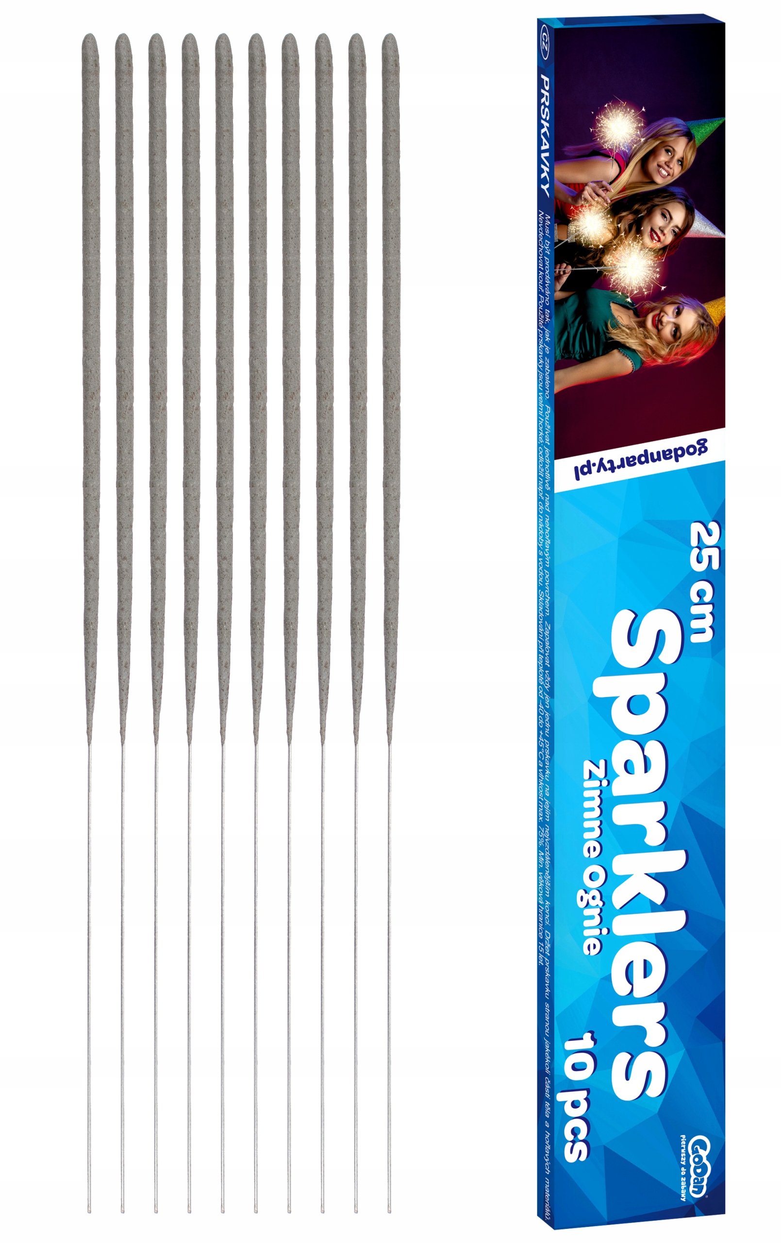 

Zimne Ognie 25CM-10 Sztuk Wesele KARNAWAŁ-1506