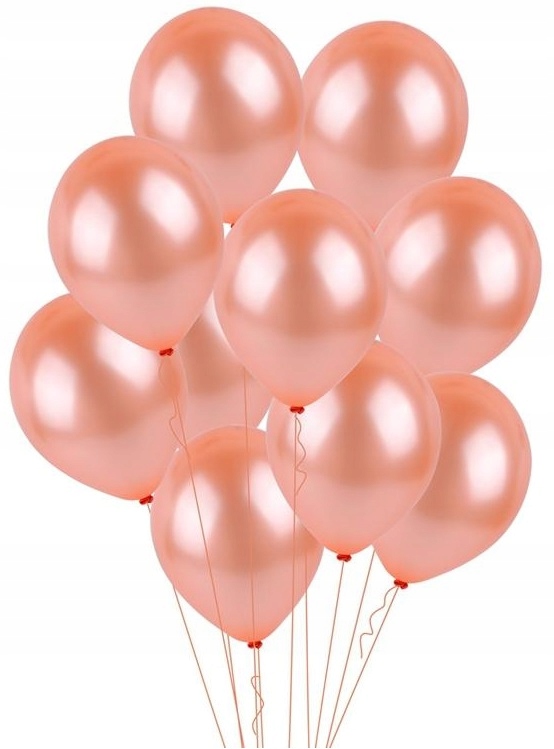 

Balony Metaliczne Różowe Złoto Gold Rose Róż 10SZT