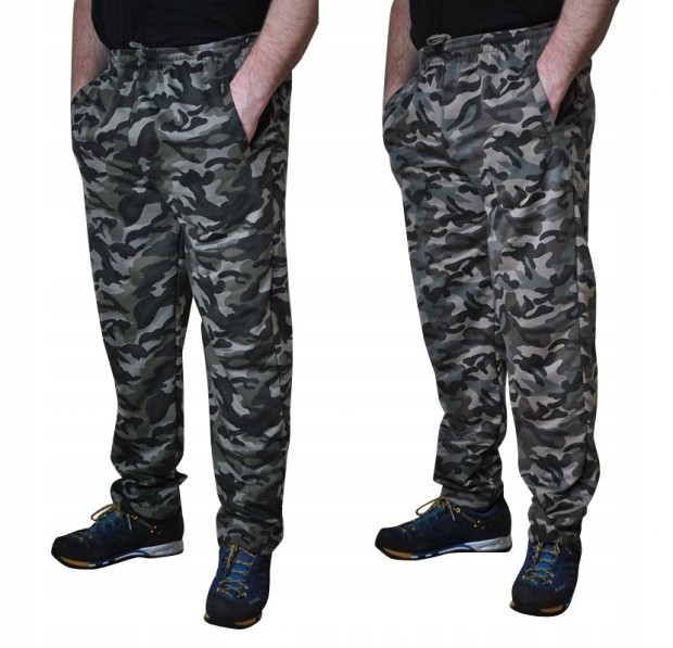 DUŻE SPODNIE DRESOWE MORO roz. 8/9XL pas 155cm
