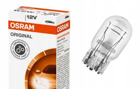 

Żarówka W21/5W Osram 7515 12V Całoszklana W3x16q