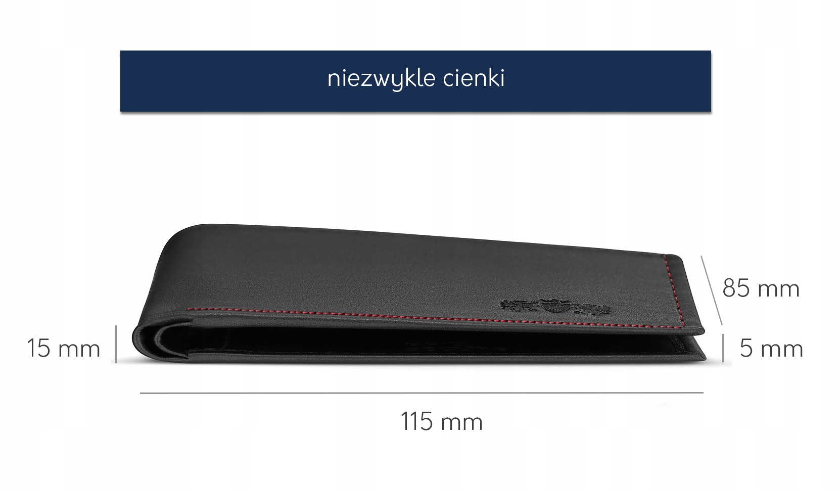 Portfel skórzany męski poziomy z zapięciem Zagatto Stan opakowania oryginalne