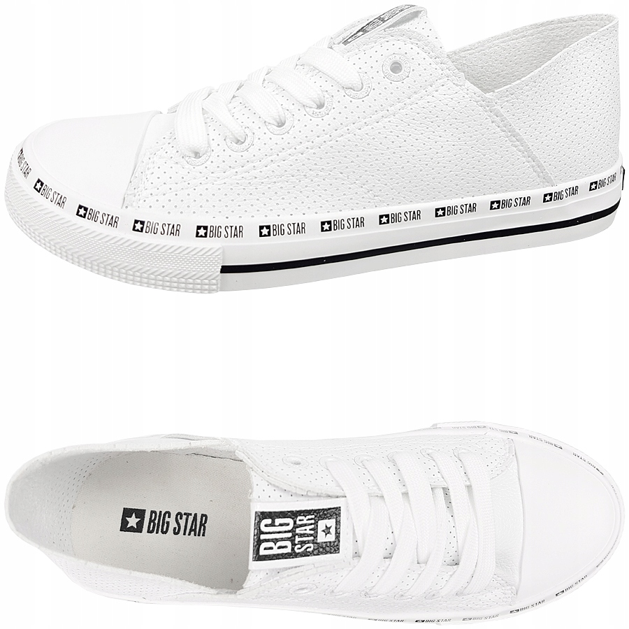 

Trampki damskie Big Star białe ażurowe FF274024 40