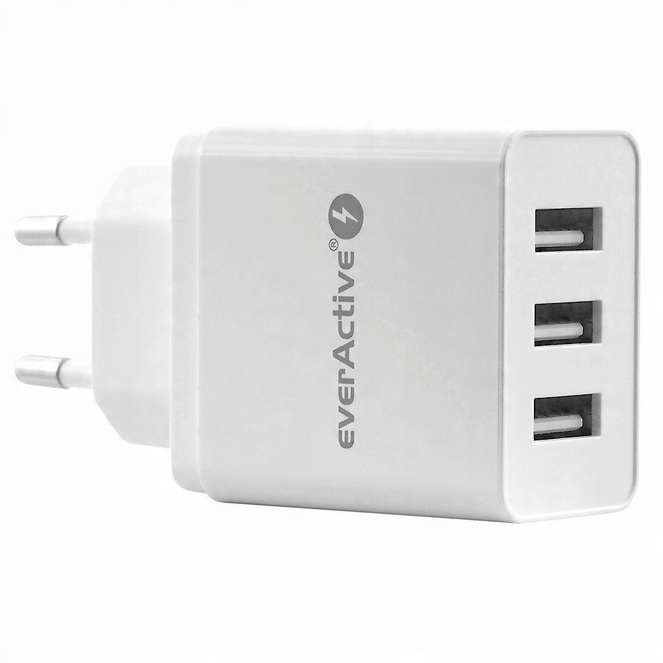 

Ładowarka Sieciowa 3xUSB 3,4A everActive SC-300