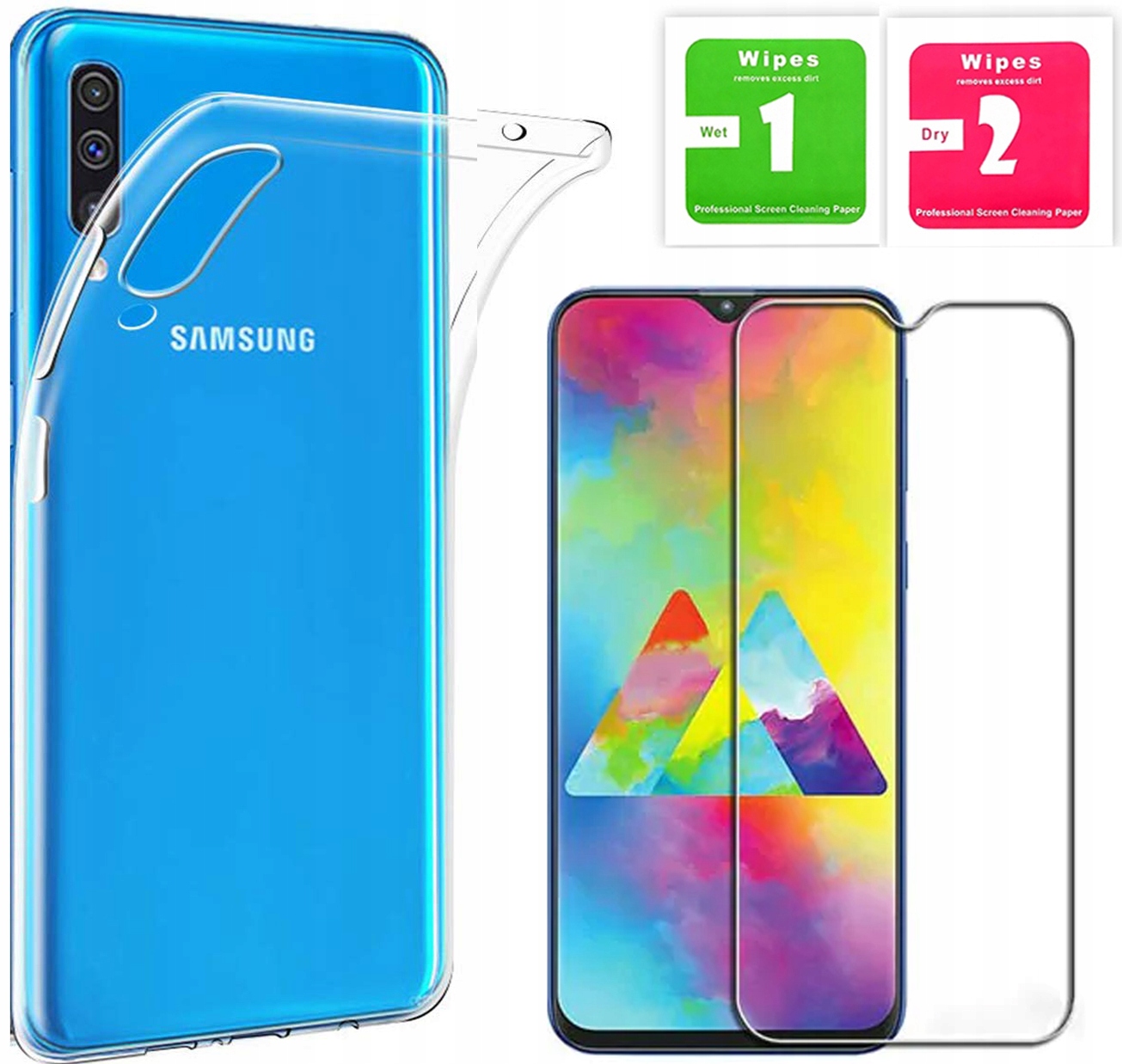 

Slim Case Guma Etui do Samsung Galaxy A50 + Szkło
