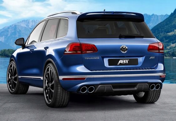 ABT VW TOUAREG II 2 СПОЙЛЕР КЛЮШКА БАМПЕРА ЗАДЕГО