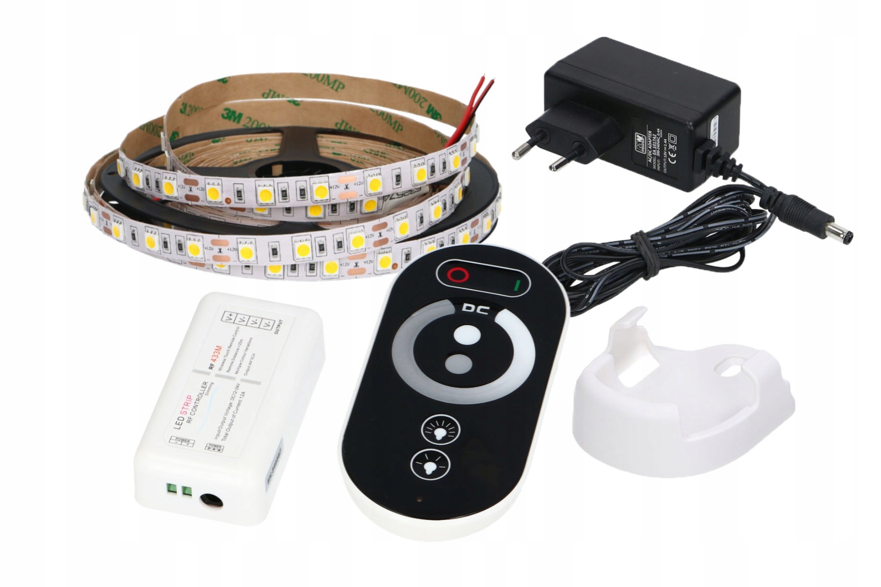 ZESTAW 1m Taśma LED 5050 Biała Zimna P. DOTYKOWY