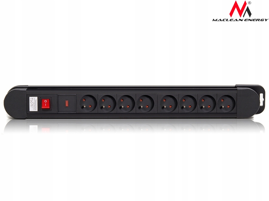 LISTWA ZASILAJĄCA 8 GNIAZD 2300W Z WYŁĄCZNIKIEM Model MCE11