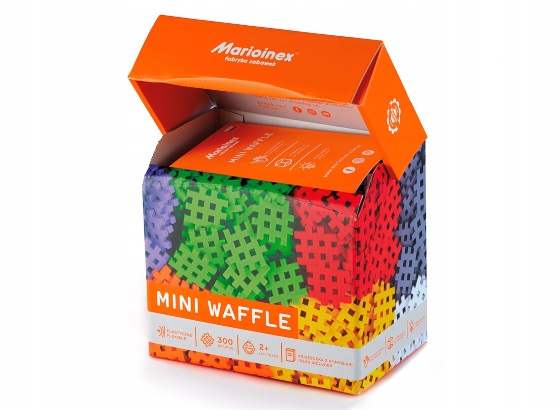 

Oryginalne wafle Klocki mini Waffle 300 pudełko 2+