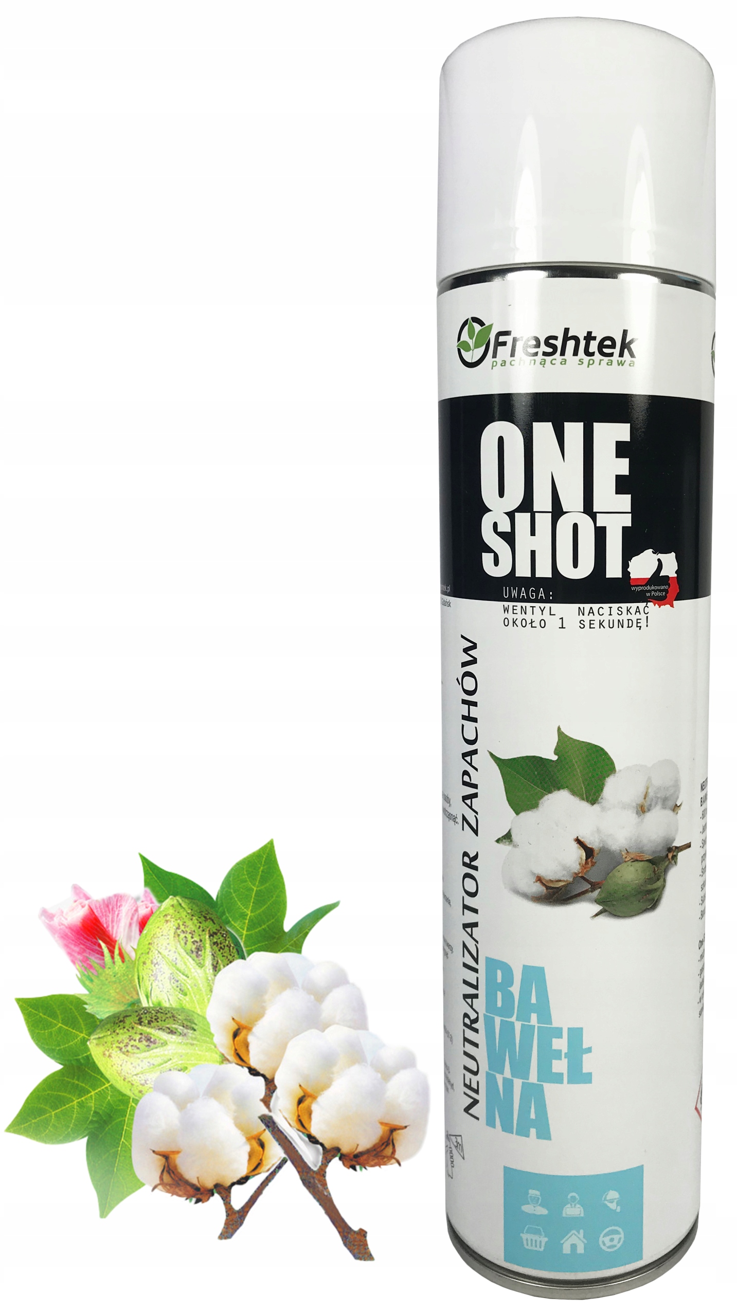 

Neutralizator zapachów Freshtek One Shot Bawełna