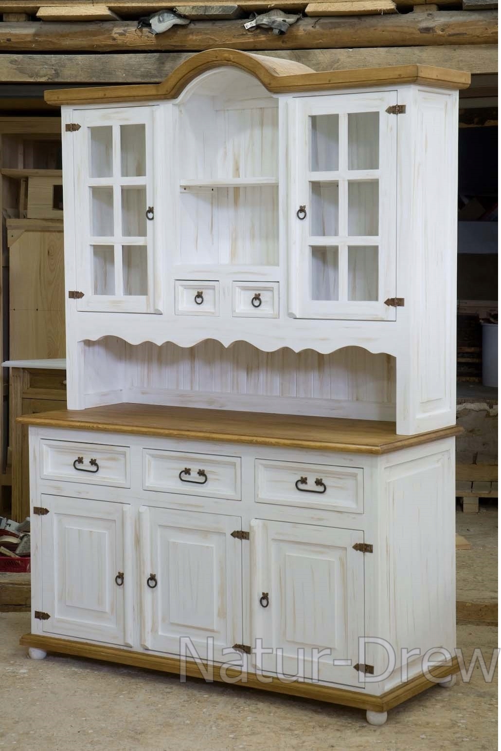 Regał Model 11S Woskowany z Drewna - HACIENDA HIT Liczba półek 4