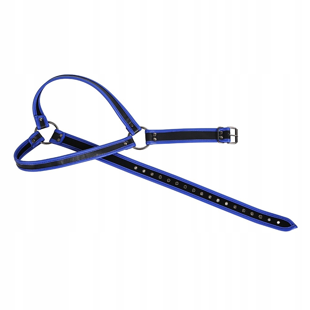 HARNESS UPRZĄŻ MĘSKA BLU METALRING FETISH BDSM UNI Marka inna