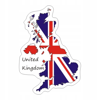 

Naklejka Wielka Brytania na Walizkę Moto Auto Uk