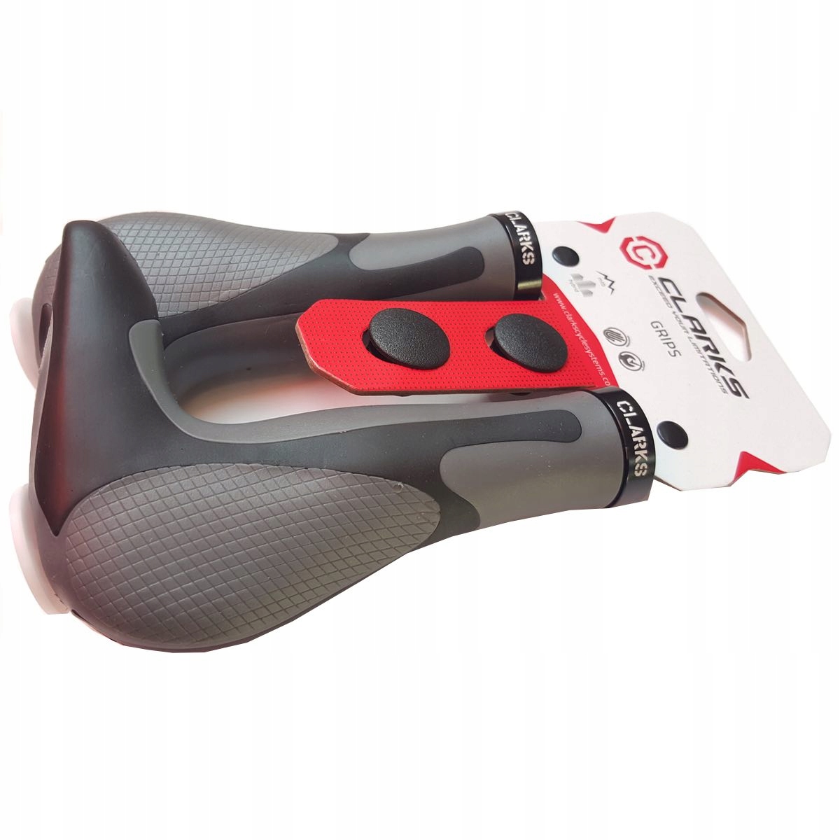 

Ergonomiczne Chwyty rowerowe Clarks z Rogami
