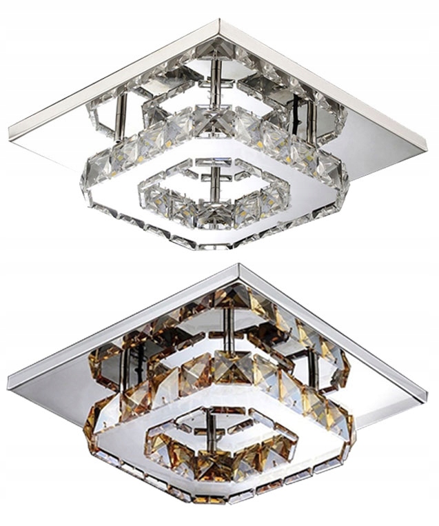 

Lampa Sufitowa Kryształowa Plafon Glamour 8W