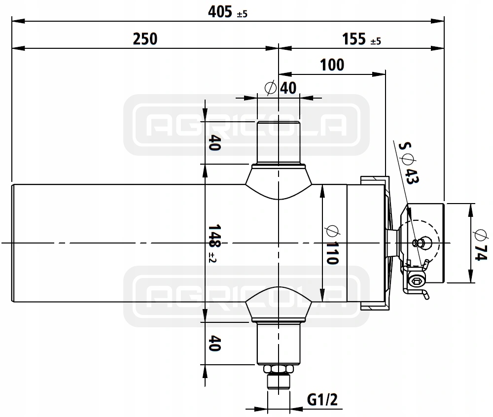 NISKI CYLINDER SIŁOWNIK WYWROTU PRZYCZEPY SKOK 984 Producent części Hydrolider