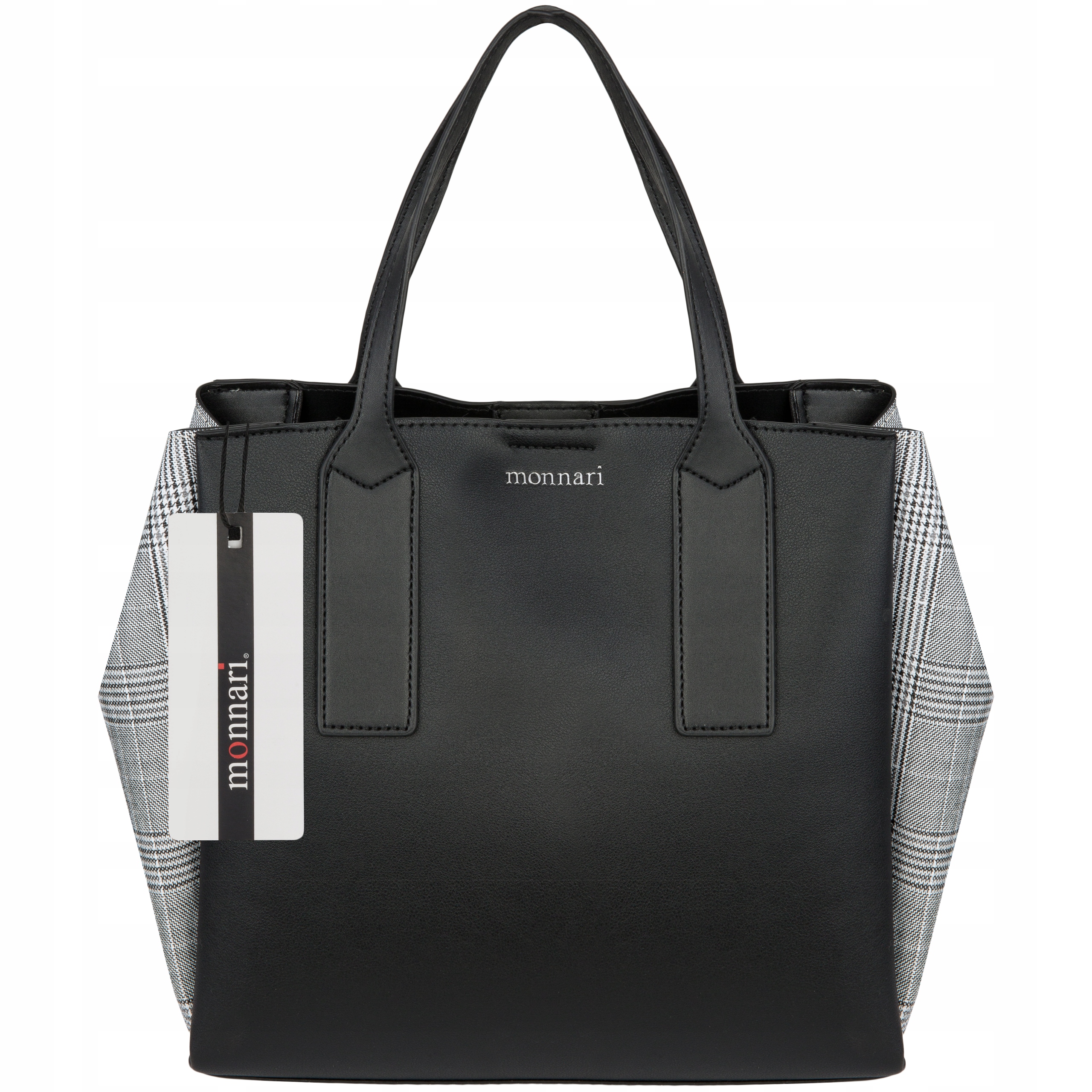 Torebka Damska Monnari Kuferek Czarny Pasek