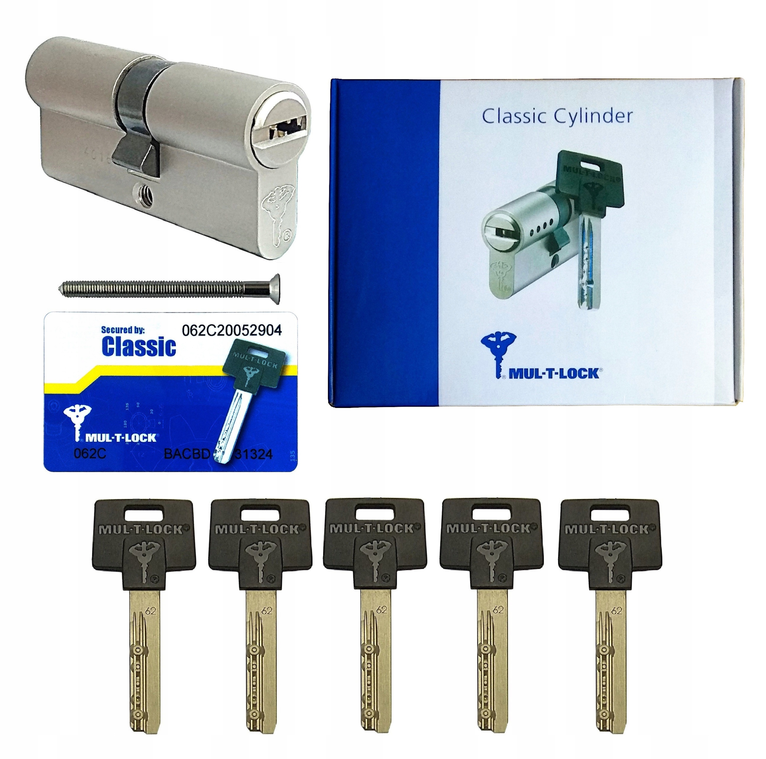 vložka Mul-T-Lock Classic 35/40 saténová