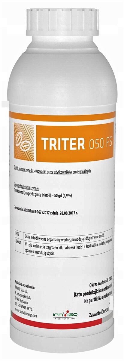 

Triter 500ML 0,5L Zaprawa Zbożowa 500KG dw11/2023r
