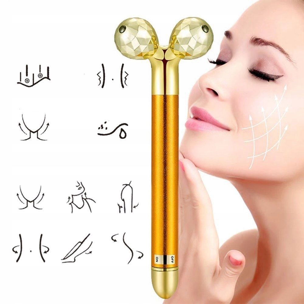 3D MASAŻER DO TWARZY I OCZU ZŁOTO 24K Rodzaj roller