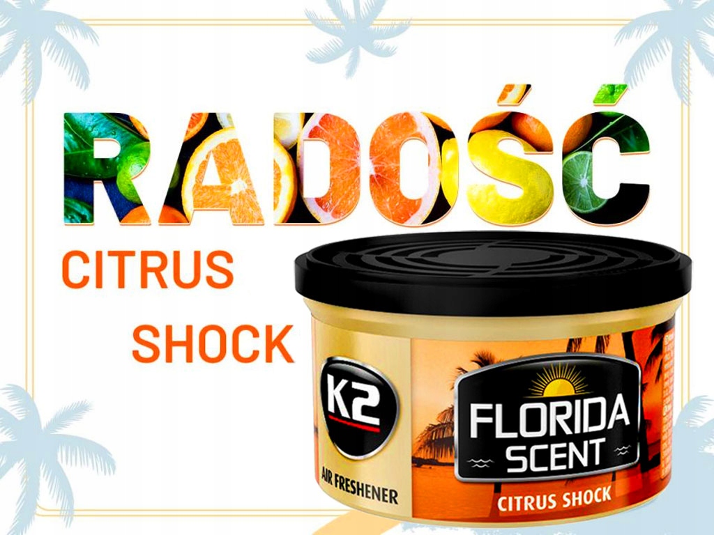 Zapach CYTRUSOWY K2 FLORIDA do samochodu regulacja Producent K2
