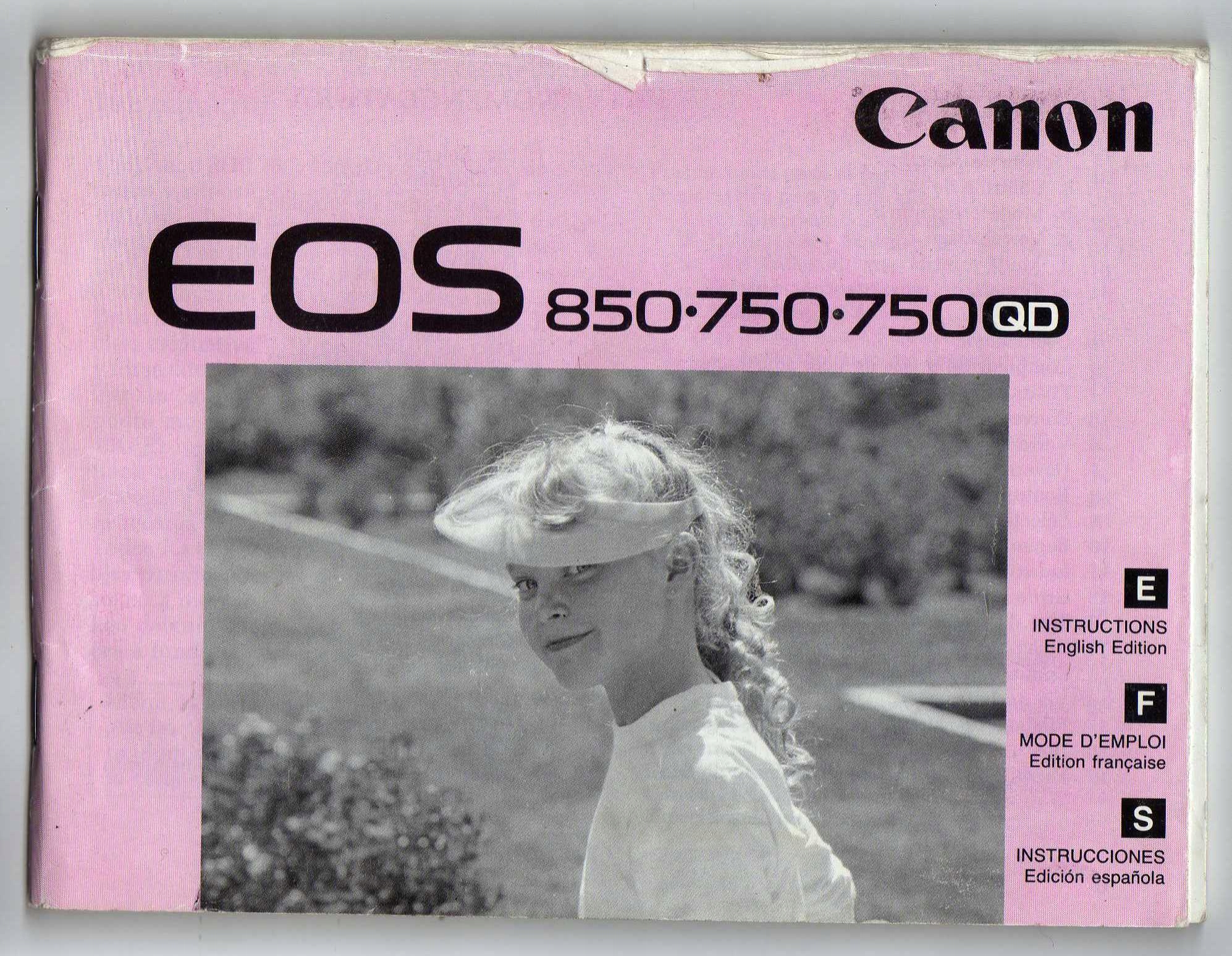 CANON EOS 850, 750, 750QD INSTRUKCJA