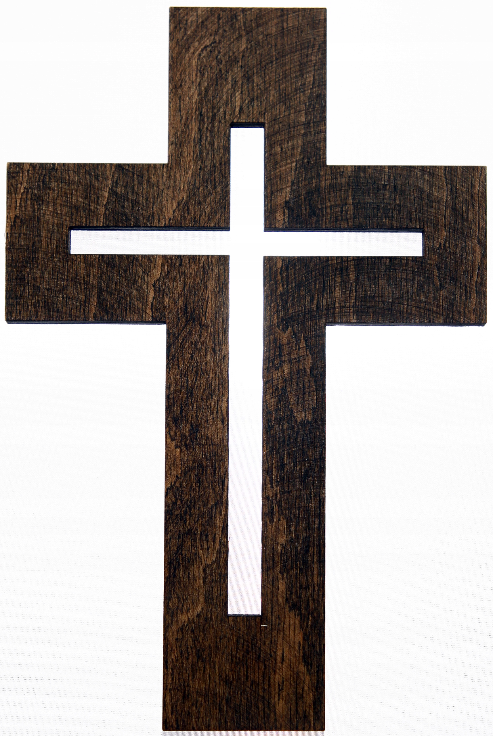 KRZYŻ DREWNIANY NA ŚCIANĘ ŚCIENNY DUŻY 40 cm