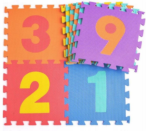 MATA PIANKOWA EVA PUZZLE PIANKOWE CYFRY GRUBA MATA EDUKACYJNA CYFRY KOJEC Kod producenta 01