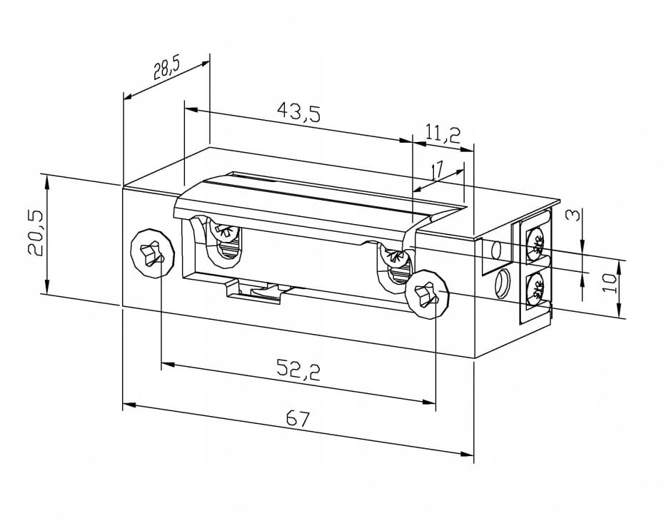 ELEKTROZACZEP VIDOS R5 do wideodomofonu 5TECH VIDOS 12V 280mA BIRA ES1-005 EAN (GTIN) 5903857580662