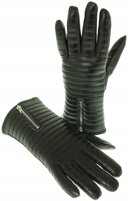 SKÓRZANE RĘKAWICZKI DAMSKIE OCIEPLANE S skóra 100%