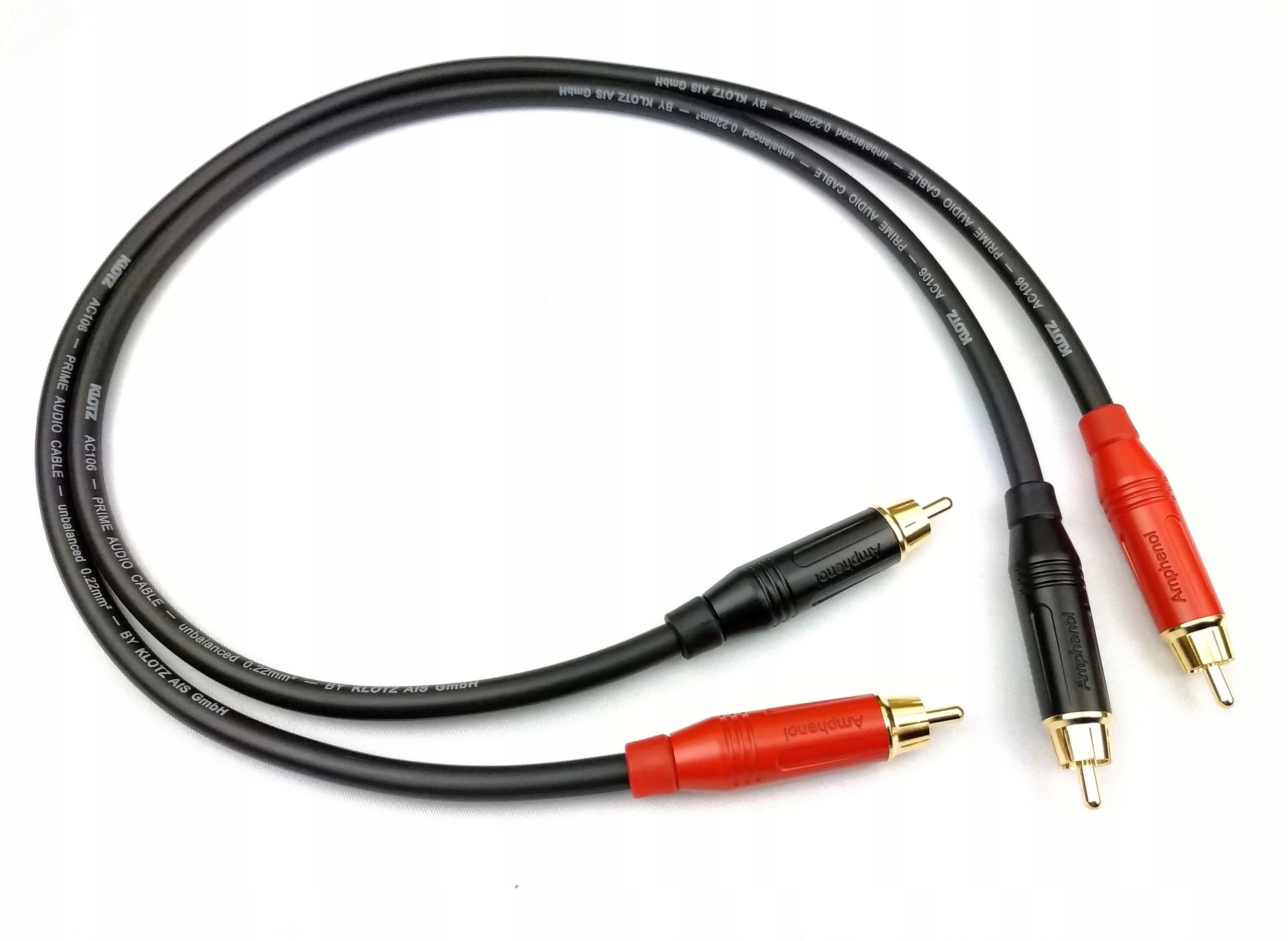 

Klotz AC106 Interkonekt 2x Rca Cinch Amphenol 2m