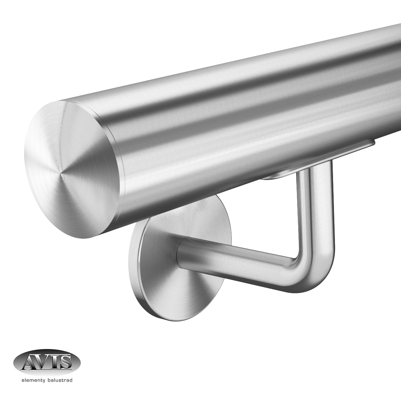 

Poręcz ścienna 200 cm, model 0111, stal nierdzewna