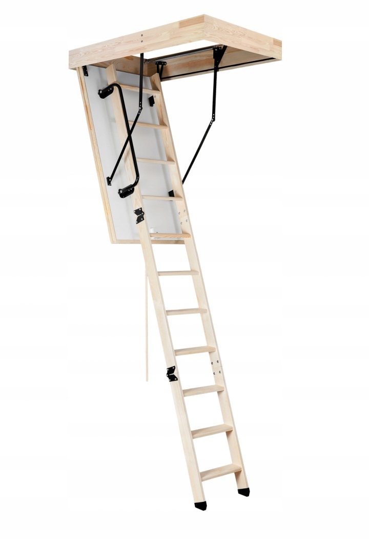 Schody strychowe Oman Extra 120x70cm Poręcz Stopki