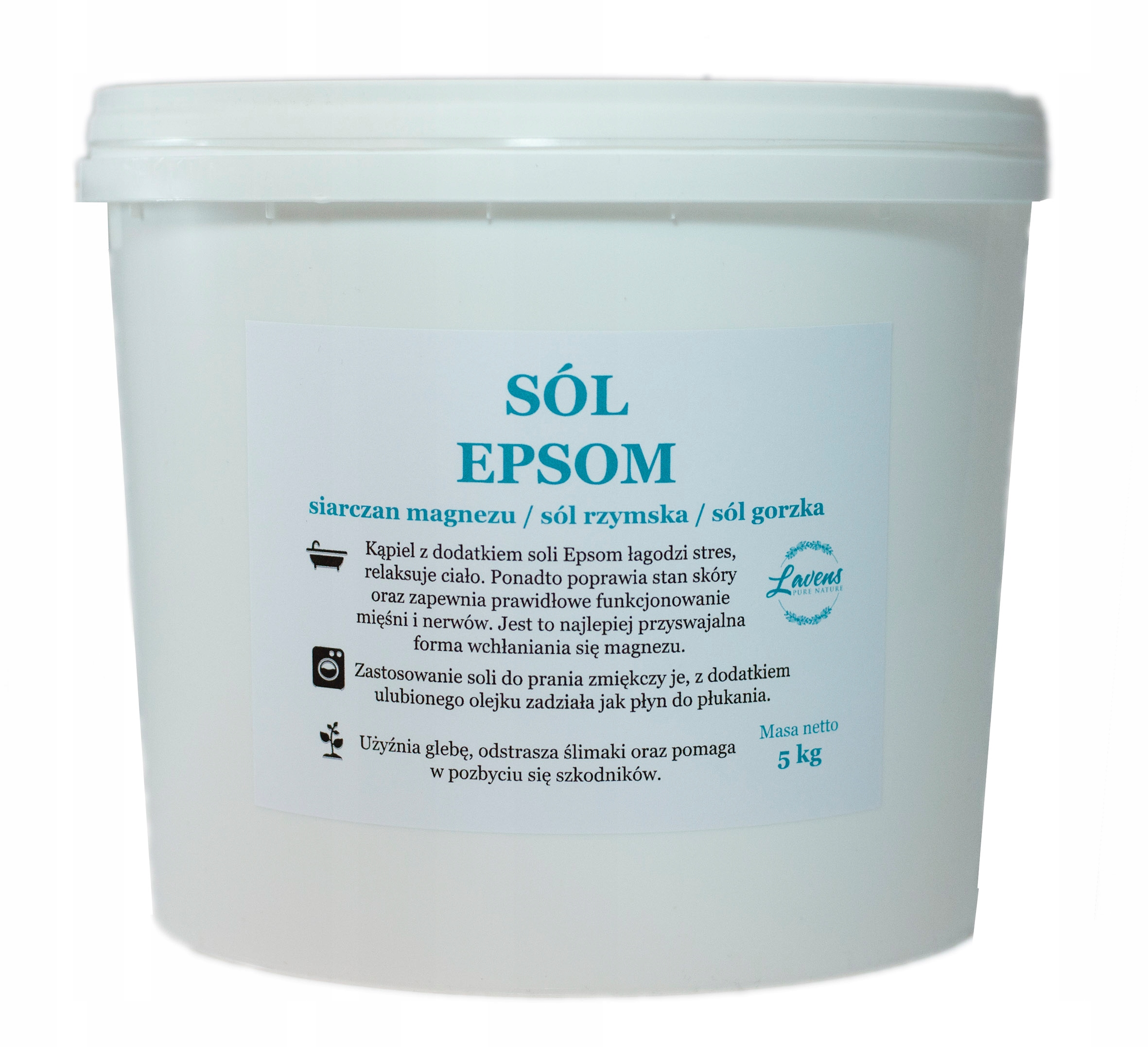 

Sól Epsom Gorzka Rzymska Siarczan Magnezu 5KG